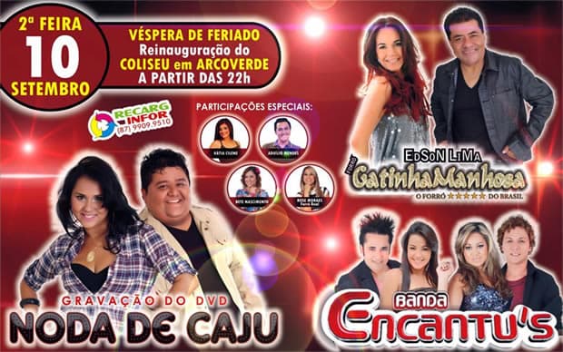 Noda de Caju grava DVD com grandes participações